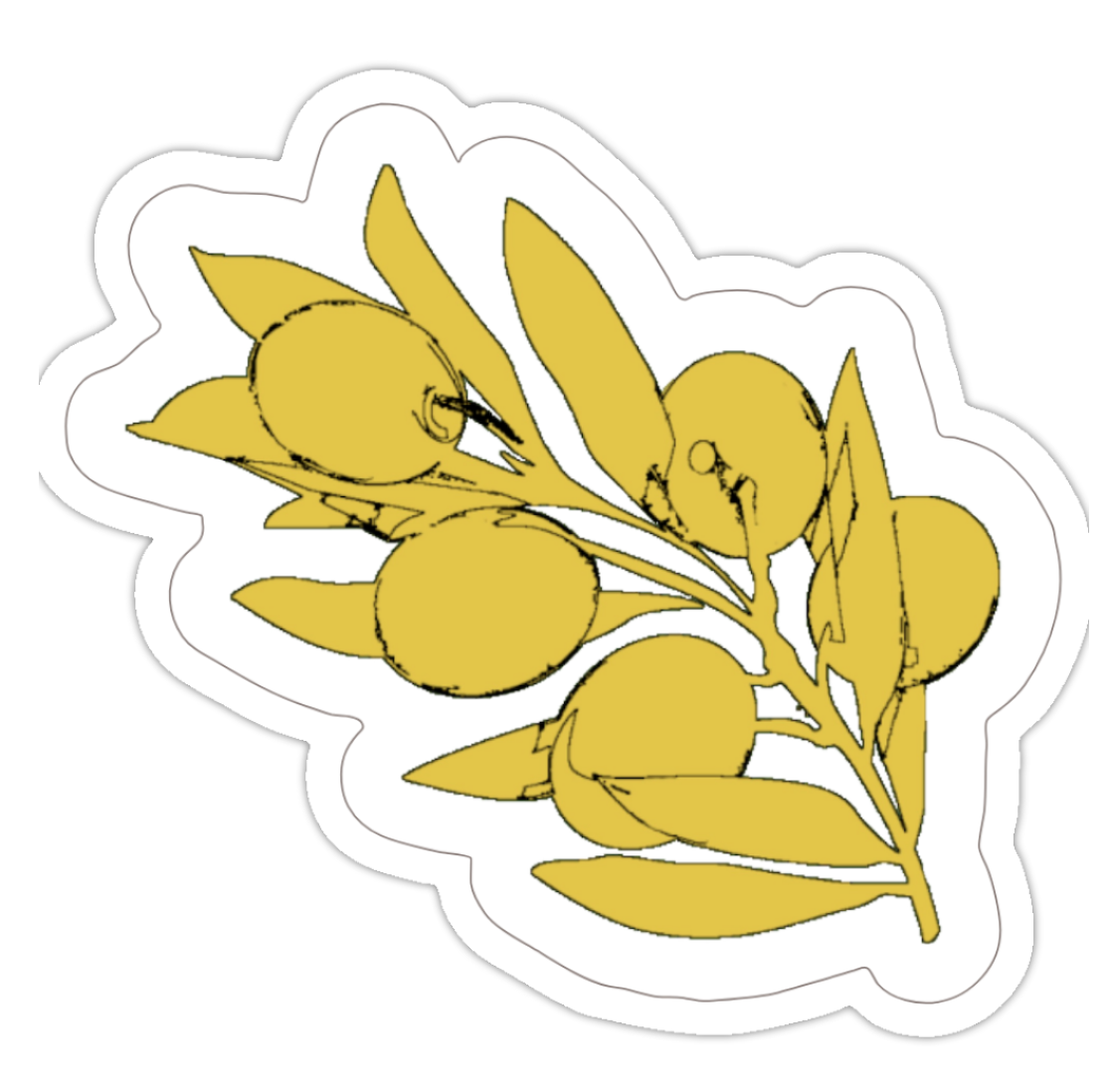 Olive Branch Sticker (2x2)
